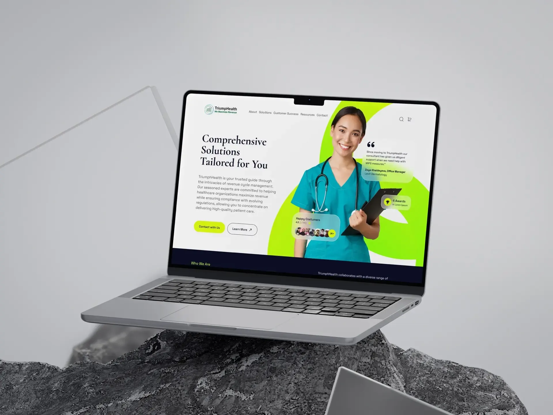 Triumph Healthcare website design