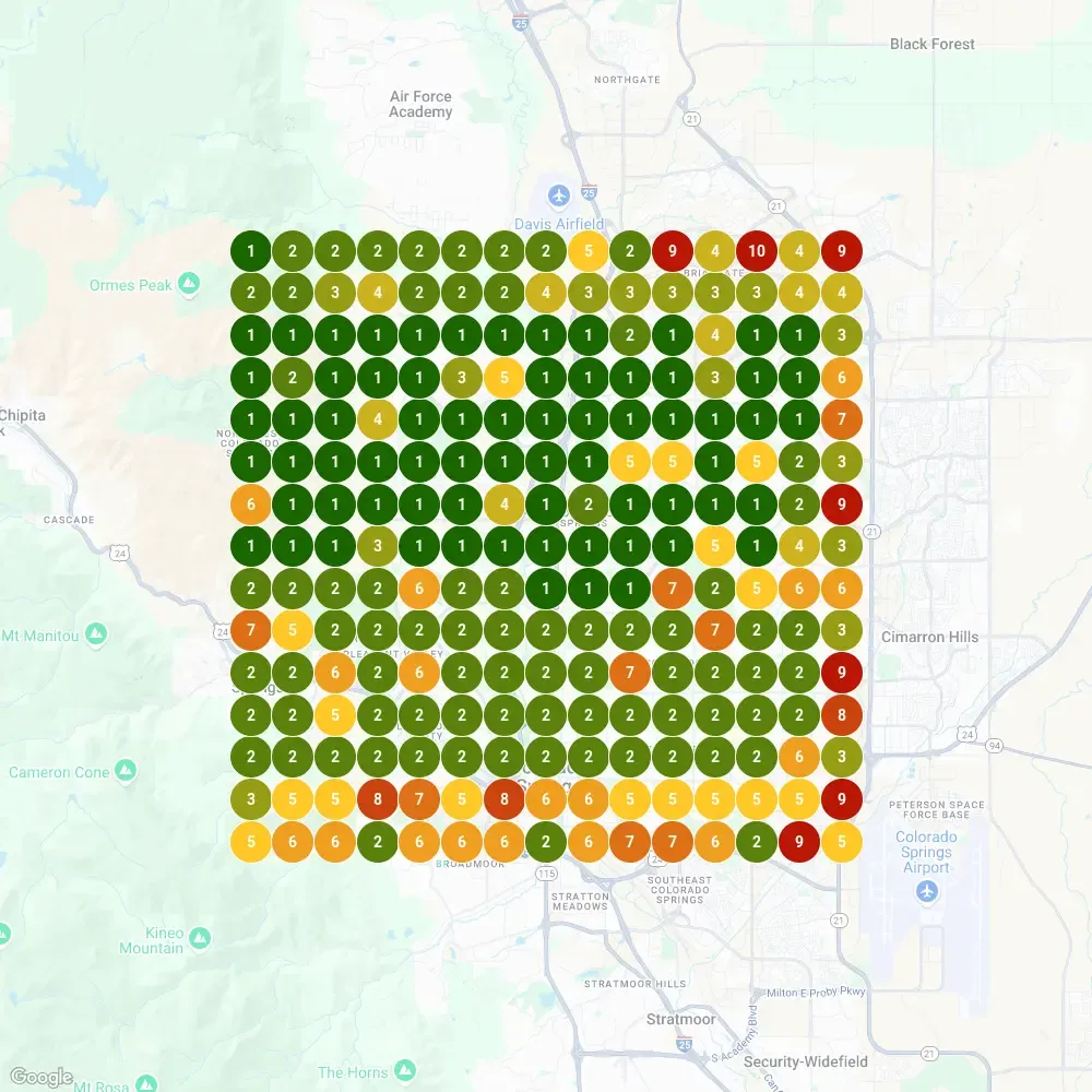 Local SEO Results - Digital Marketing Services dominating Colorado Springs